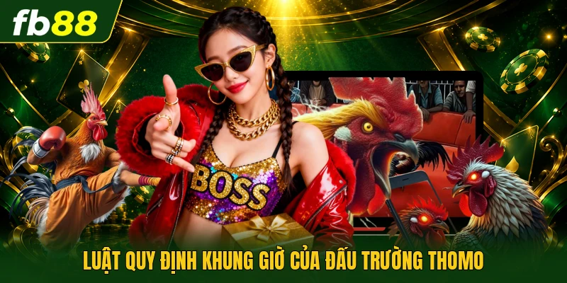 Trường Gà Thomo | Đấu Trường Đá Gà Hấp Dẫn Hàng Đầu 2 Luật quy định khung giờ của đấu trường Thomo